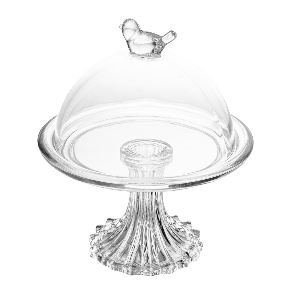 Prato para Doce com Pé e Tampa Bird 15cm - Wolff