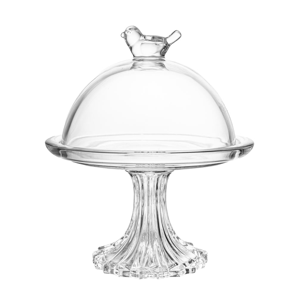 Prato para Doce com Pé e Tampa Bird 15cm - Wolff