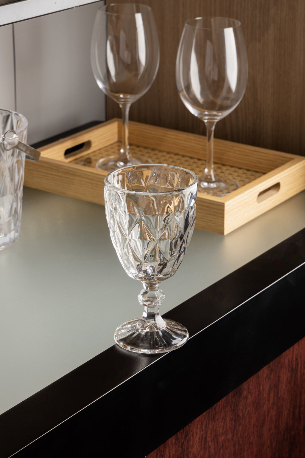 Conjunto 6 Taças de Vinho Diamond 265ml Vidro