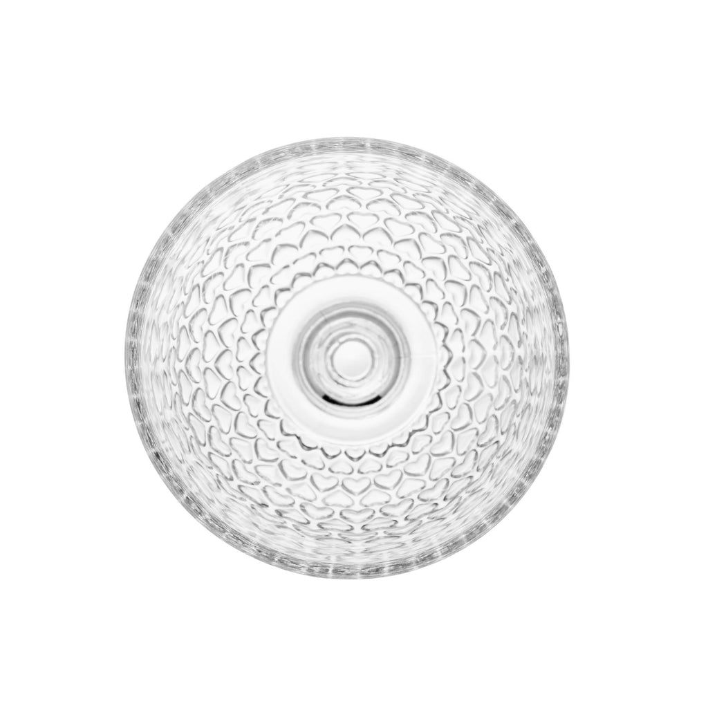 Conjunto 6 Taças de Água Coração 330ml Cristal Ecológico