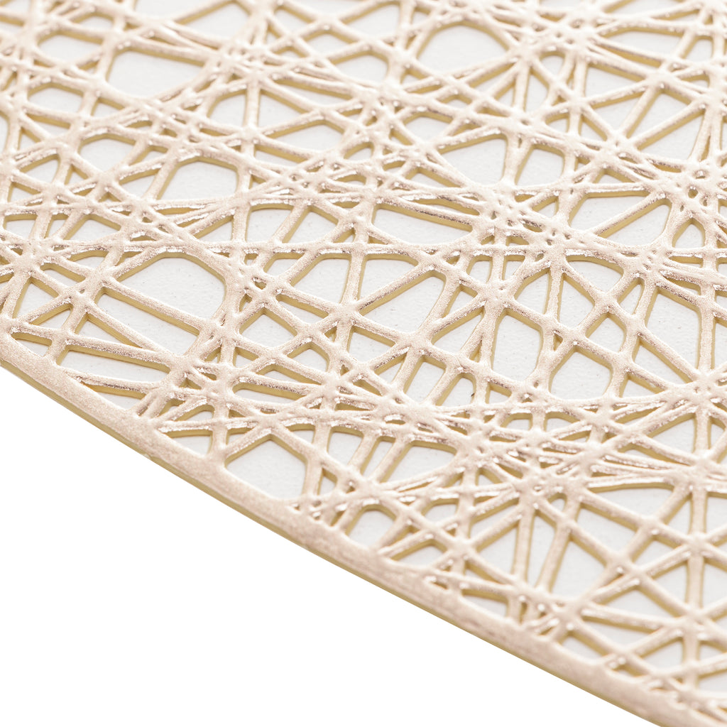 Lugar Americano de PVC Coração Dourado 38cm – Lyor