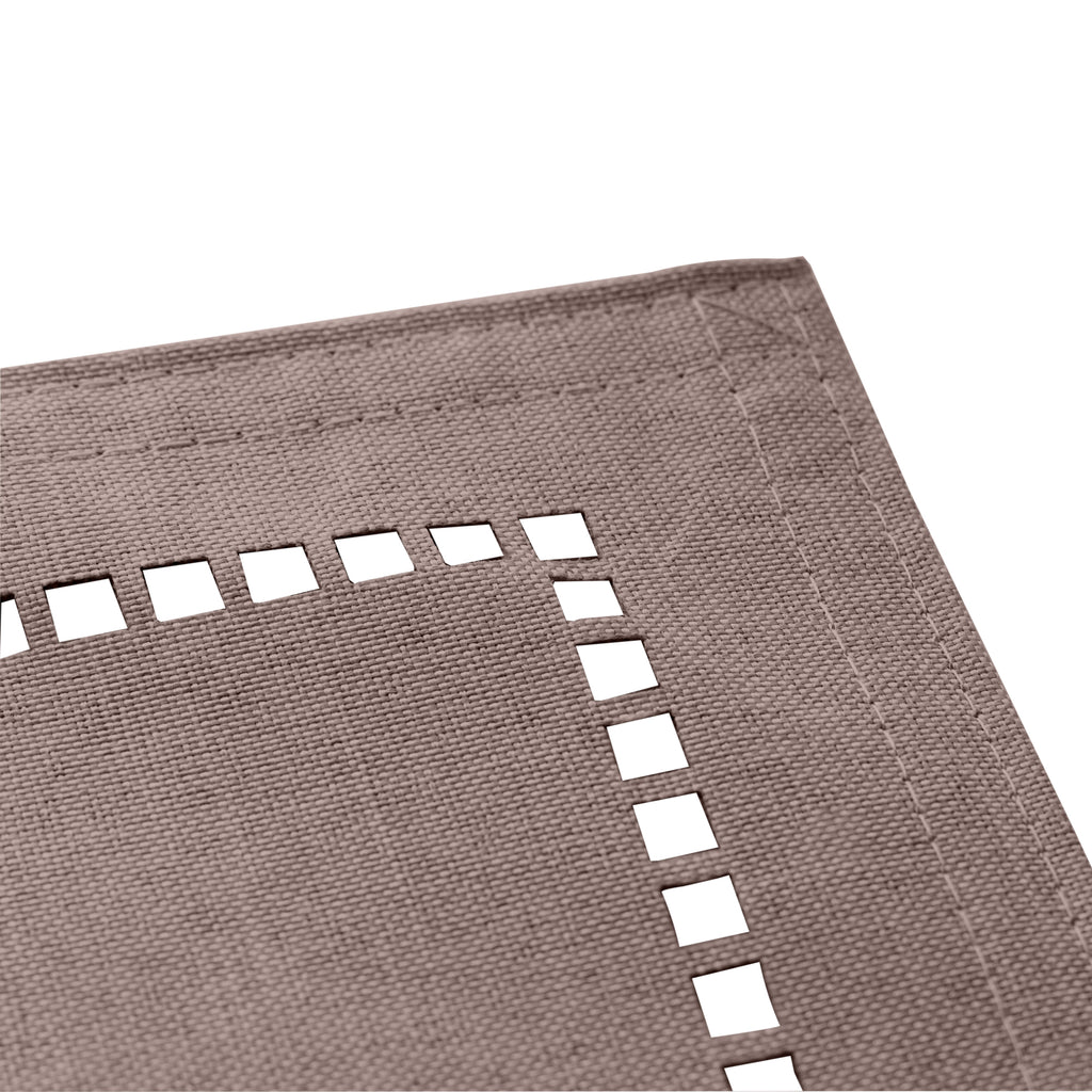 Kit 4 Lugares Americanos de Poliéster e Linho Lévis Marrom 45cm x 30cm - Lyor